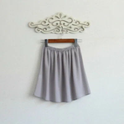 Women Chiffon Slip Skirt Underskirt Petticoat Half Safety 40/50/60/70/80CM - Image 1 of 4