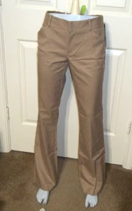 NEW Gianni Bini Dress Pants trousers Emma camel beige boot cut low rise 6 - Picture 1 of 6