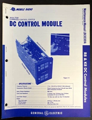 GE Mobile DC Control Module Series 2500 Command 2-Way FM Radio Manual LBI30301A - Image 1 of 2