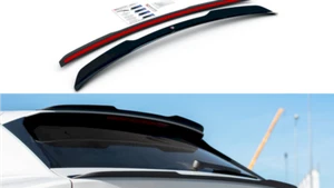 Spoiler Wing Extension V2 Maxton Design Gloss Black For Audi Q8 S-Line - Picture 1 of 8