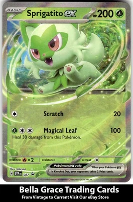 Sprigatito ex #087 SV: Scarlet & Violet Promo Cards Pokemon Promo Holo - Image 1 of 2