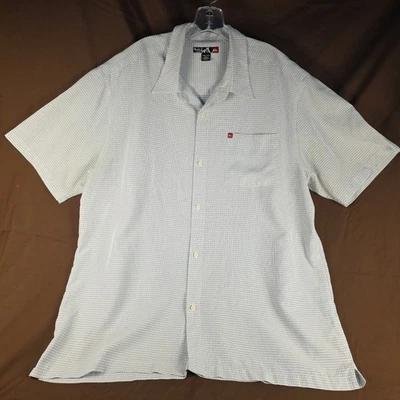Vintage Quicksilver Mens XXL Button Up Short Sleeve Casual Shirt 2XL School Work - Image 1 of 4