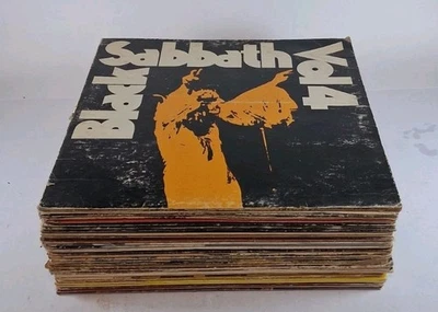 VINYL LP RECORDS LOT Black Sabbath Janis Joplin SCRATCHED READ DESCRIPTION! - Image 1 of 3