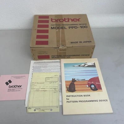 Dispositivo de programación de patrones Brother PPD-100, en caja, probado funciona con manual Foto 1 de 4