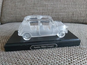 VINTAGE HOFBAUER CRYSTAL  Austin Mini Cooper Classic Glas MINI - Bild 1 von 8