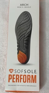 SofSole Perform Men’s 7-13 High Arch Insoles New In Box - Picture 1 of 4