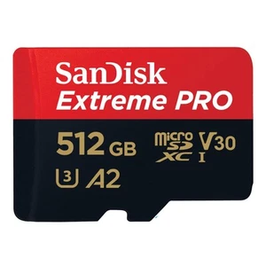 SanDisk Extreme Pro 512GB microSDXC Card A2 V30 U3 4K UHD Read 200MBs Write 1... - Picture 1 of 5