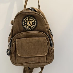 Kipling Mini Small Backpack City Pack Brown Zipper Bag - Picture 1 of 12