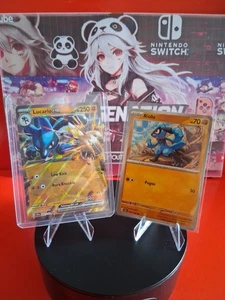 Lucario ex 082/142 ENG + Riolu 081/142 ITA – Pokémon 151 – Lotto Evolutivo NM - Foto 1 di 4