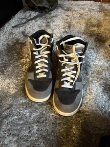 Size 10 - Nike Dunk High Black White - Picture 1 of 5