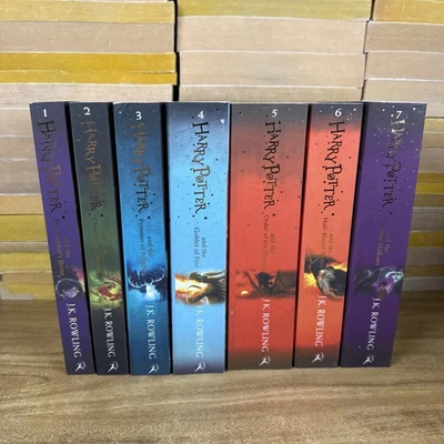 Harry Potter Complete Full 7 Books Childrens Set Collection by J K Rowling - Image 1 of 4