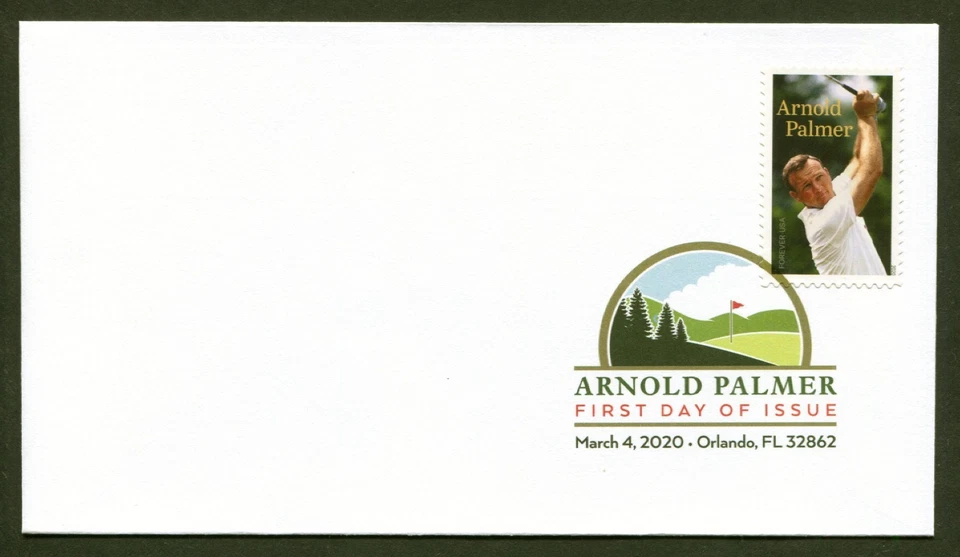 U.S. Sc# 5455, Golf - Arnold Palmer, 2020 Official USPS FDC with Color Postmark - Image 1 of 1