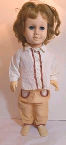 Abito casual vintage 2 pezzi anni 60 fatto a mano per bambola Chatty Cathy 20"  - Foto 1 di 23