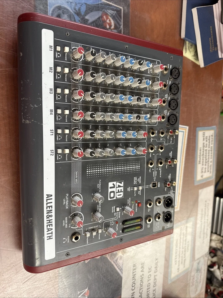 Allen & Heath ZED-10 Multipurpose Mixer for Live Sound and Recording - Image 1 of 1