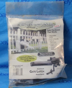Gate Gear Hardware Black Aluminum Latch Garden - Picture 1 of 6