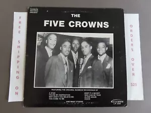 THE FIVE CROWNS THE RAINBOW SESSIONS LP DOO-WOP - Picture 1 of 3