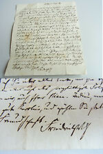 Friedrich Wilhelm From Nassau-Weilburg: Eh. Letter Weilburg 1814 Over Adrian