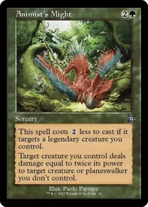 *foil* retro frame ANIMIST'S MIGHT 70 March of Machines Aftermath MTG - Picture 1 of 1
