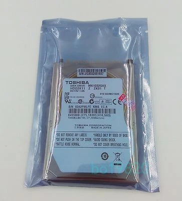 Toshiba 100gb 5400 RPM,2.5" IDE (MK1032GAX) Internal Hard Disk Drives - Image 1 of 2