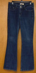 Levis 526 Slender Boot Jeans 8M (29x32) Blue Denim Stretch Flap Pockets Flare