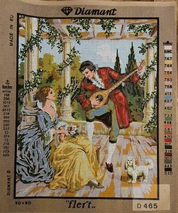 Printed needlepoint Tapestry Flert. Canvas Only 50x60cm Gobelin L - Picture 1 of 3