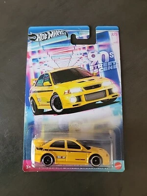 Hot Wheels 2024 HW 90s Street Scene 2/5 Amarillo Mitsubishi Lancer Evolution VI Foto 1 de 4