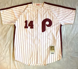 Mitchell & Neff Throwback Trikot Philadelphia Phillies 14 Pete Rose 1980 Gr. 54 - Bild 1 von 12