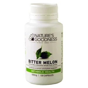 Nature's Goodness Bitter Melon 500mg 100 Capsules Metabolic Health Vegan - Picture 1 of 1