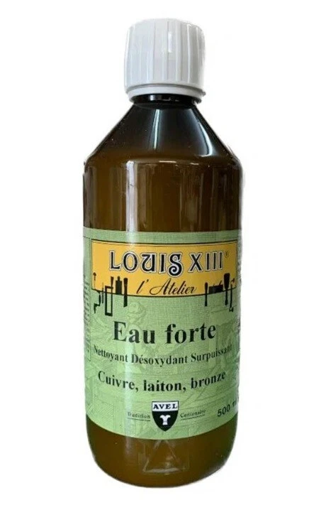 LOUIS 13 EAU FORTE NETTOYANT DESOXYDANT PUISSANT CUIVRE LAITON BRONZE ETAIN ENCRASSE AVEL