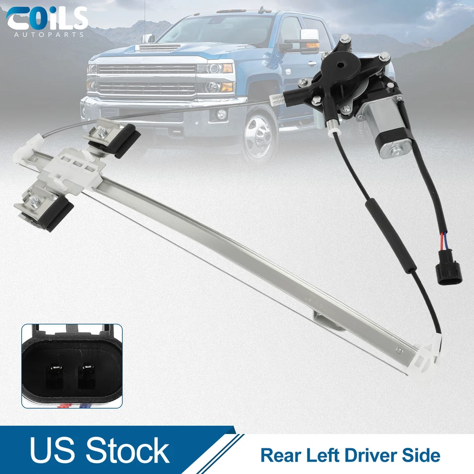 For 2011 Ram Dakota Cab Pickup Rear Driver Side Window Regulator with Motor - Image 1 of 4