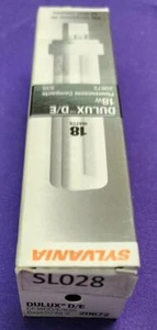 Sylvania 20672 18W CF18DD/E/835/ECO 4 Pin G24q-2 Base 3500 Kelvin CFL - NOS - Picture 1 of 7
