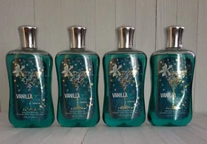 BATH & AND BODY WORKS VANILLA TINI VANILLATINI VANILLA-TINI SHOWER GEL WASH X 4 - Picture 1 of 2