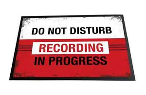 Recording Studio, Do not disturb Recording in Progress 90cm x 60cm Door mat - Picture 1 of 4