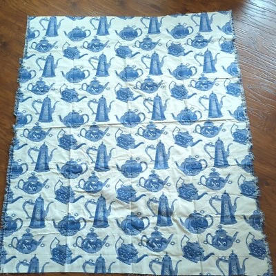 Vintage Tea Pot  Fabric 64x56" - Image 1 of 4