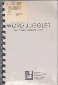 Edición SunRem de Apple IIe Word Juggler - Procesador de textos/Manual y discos - ¡SELLADO! - Imagen 1 de 2