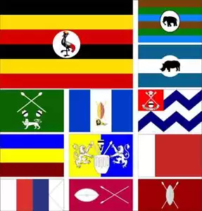 999 Uganda Flag Acoli Lango People Ankole Buganda Bunyoro Busoga Toro Kapchorwa - Picture 1 of 3