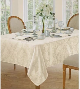 Elrene Barcelona Tablecloth, 60" X 120" - Antique - Picture 1 of 6