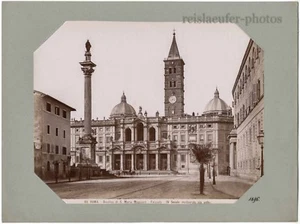 ROM. BASÍLICA DE SANTA MARÍA MAYOR, (BROGI). FOTO ORIGINAL-ALBÚMINA ALREDEDOR DE 1880 - Imagen 1 de 3
