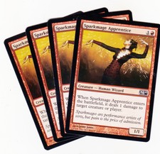 4 x Sparkmage Apprentice common creature from M10 (MTG)