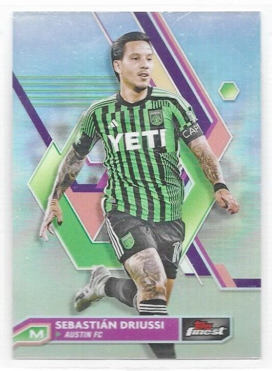 Sebastian Driussi Austin FC Zenit Russia 2023 Topps Finest MLS Refractor #87 - Image 1 of 1