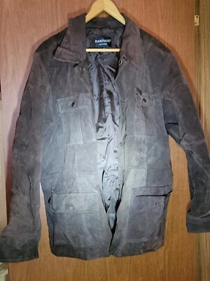 Chaqueta de cuero genuino Rampage marrón talla 2X Foto 1 de 4