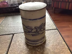 Lupo mannaro bianco Utica Lycaon 1800, re d'Arcadia con coperchio birra Stein - Foto 1 di 10