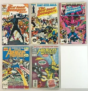 West Coast Avengers 5 Giant Size Annual lot # 1 2 3 5 (8 Sealed) 8.0/9.0 Grade - Picture 1 of 6