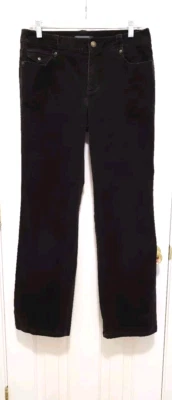 Liz Claiborne Audra VELVETY Corduroy Pants 10 Medium Dark Brown Straight 30x30 - Image 1 of 4