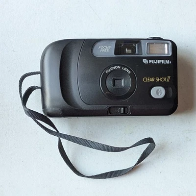 Fujifilm Clear Shot II 2 35mm Film Camera Fixed Focus 33mm f/8 Fujinon Lens RARE - Image 1 of 4