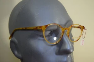NOS Ben Silver x Jean Lafont Eyeglasses PANTHEON Yellow Tortoise Round 46 17 145 - Picture 1 of 15