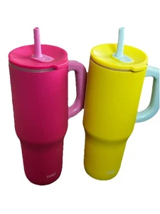 2 x Zak Designs Sutton Reisebecher für unterwegs, 40oz Edelstahl - Bild 1 von 4