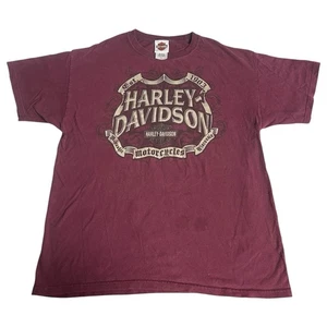 Harley Shirt L 00s Y2k Highway 101 Oregon Davidson Motorcycle Biker Chopper Tee - Picture 1 of 6