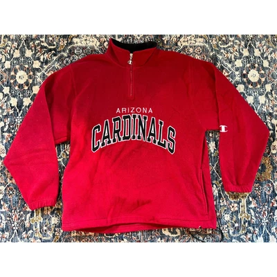 Chaqueta Pullover Para Hombre Vintage Años 90 ARIZONA CARDINALS CHAMPION 1/4 Cremallera XL Foto 1 de 4