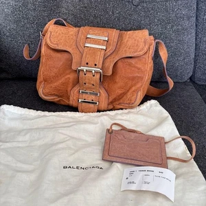 BALENCIAGA verspiegelte Schultertasche weiches Leder seltenes Design - Bild 1 von 15